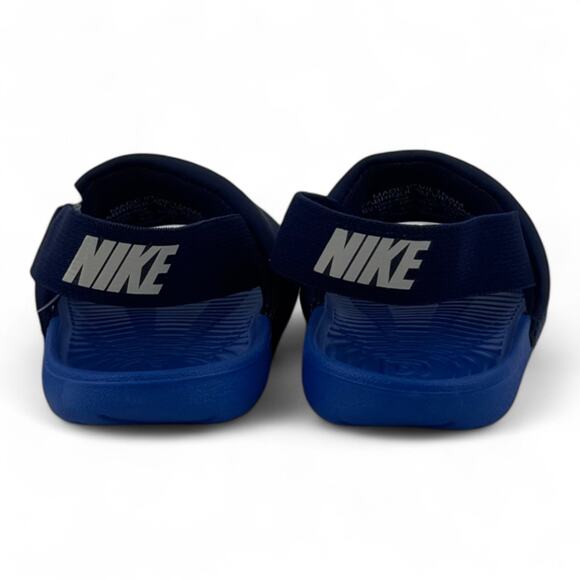Nike Kawa Slide (Toddler) – Blue Void & Silver - Picture 4 of 7